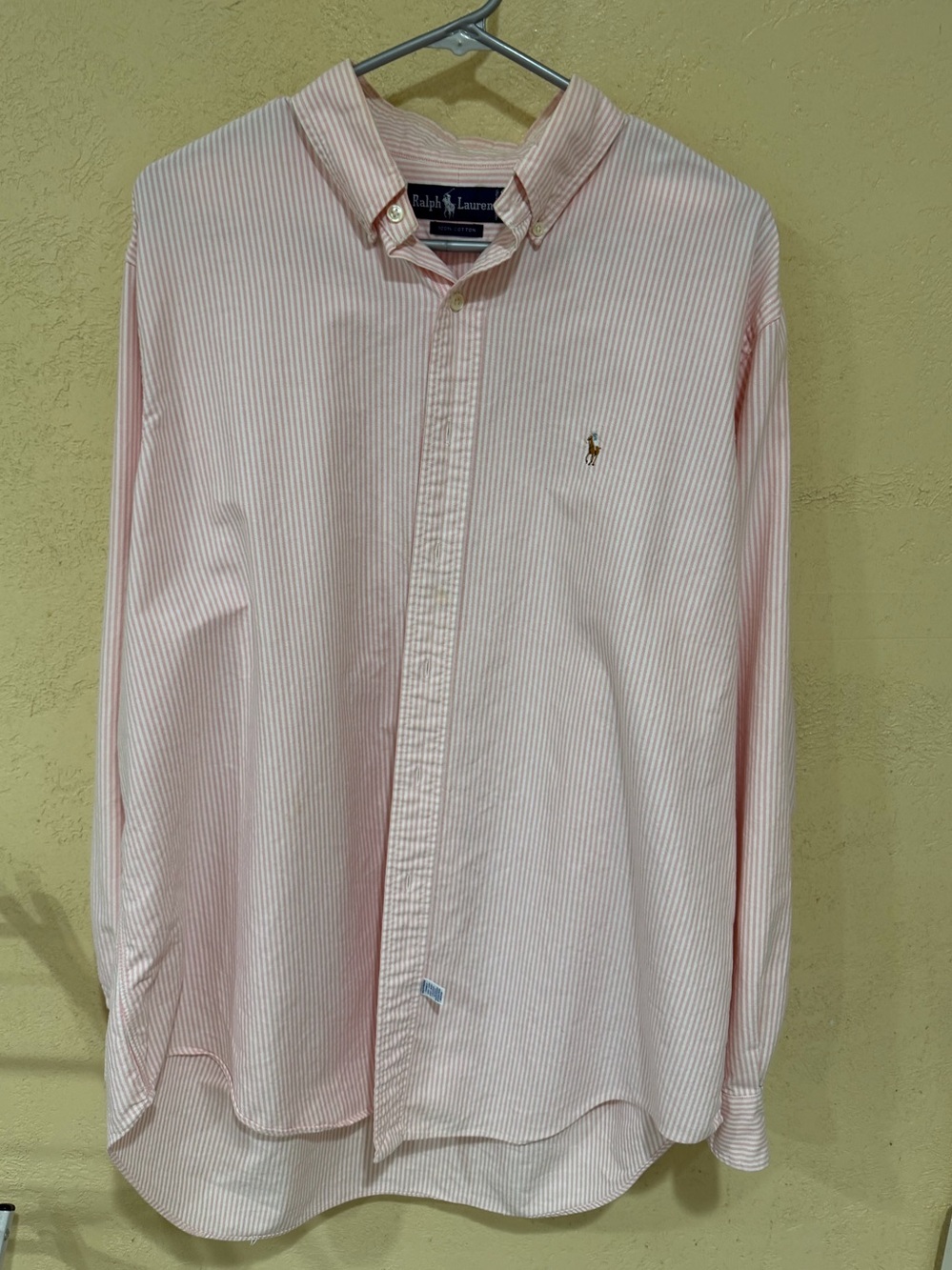 Ralph Lauren Pink Striped Button-Down Shirt